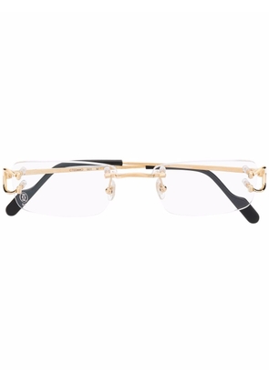 Cartier Eyewear rimless square-frame glasses - Gold