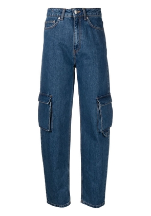 REMAIN tapered-leg cargo jeans - Blue