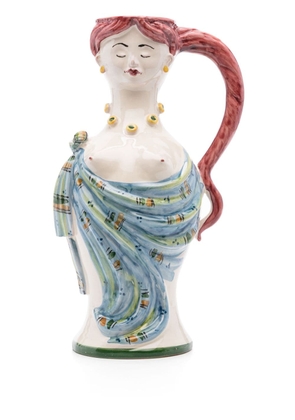 Les-Ottomans Maitress ceramic jug (15cm x 28cm) - Neutrals