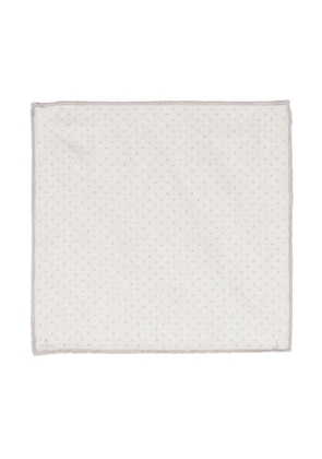 Eleventy polka-dot cotton-wool scarf - Neutrals