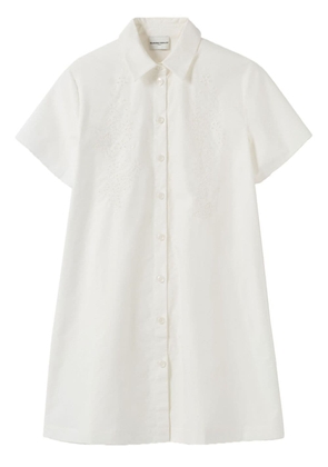 Claudie Pierlot broderie anglaise cotton shirt dress - White