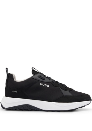 HUGO panelled lace-up sneakers - Black