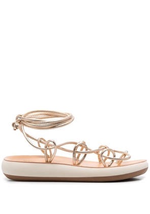 Ancient Greek Sandals Nisi crossover-strap detail sandals - Gold