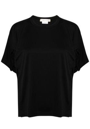 Comme Des Garçons gathered-detail crew-neck T-shirt - Black