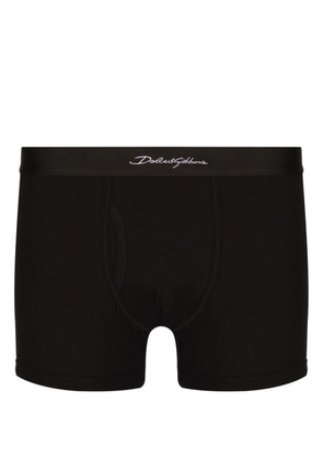 Dolce & Gabbana logo-waistband low-rise boxers - Black