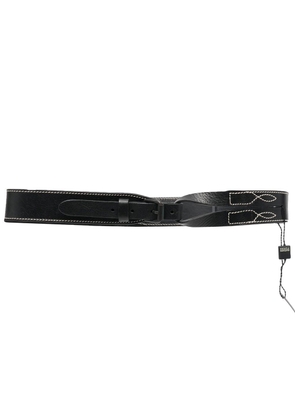 Gianfranco Ferré Pre-Owned 1990s stitch-detailed belt - Black