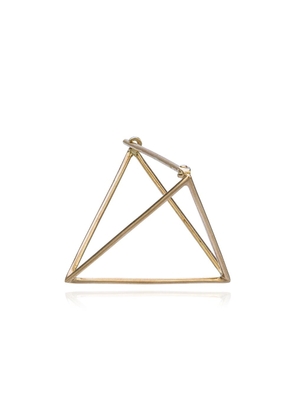 Shihara 25mm triangle earring - Metallic