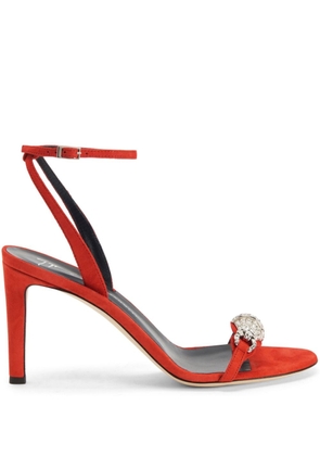 Giuseppe Zanotti Thais 85mm suede sandals - Orange