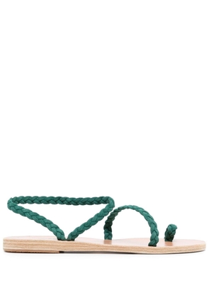 Ancient Greek Sandals Eleftheria braided-strap sandals - Green