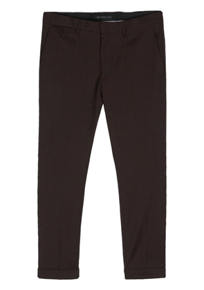 Low Brand Cooper slim-fit cropped trousers - Brown