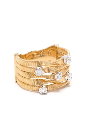 Marco Bicego 18kt yellow gold diamond multi-band ring