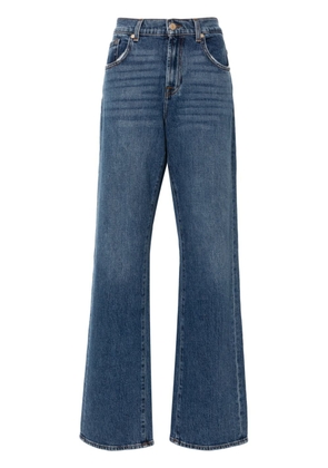 7 For All Mankind Tess high-rise straight-leg jeans - Blue
