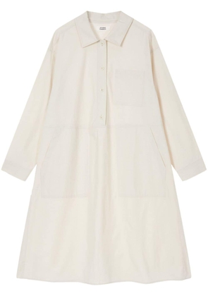STUDIO TOMBOY spread-collar cotton dress - Neutrals