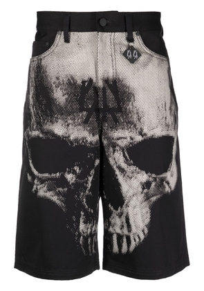 44 LABEL GROUP skull-print bermuda shorts - Black