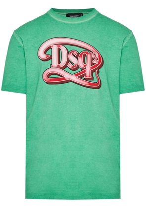 DSQUARED2 logo-print cotton T-shirt - Green