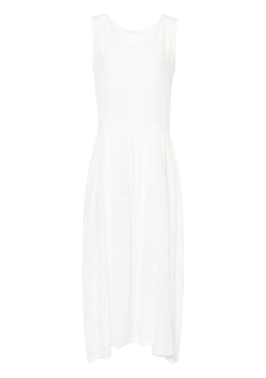 MAURIZIO MYKONOS tiered silk maxi dress - White