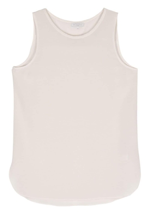 Antonelli crepe silk tank top - Neutrals