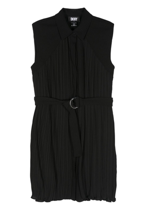 DKNY pleated midi shirt dress - Black