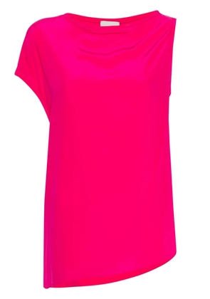 Alysi asymmetric silk blouse - Pink