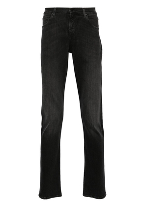 7 For All Mankind Slimmy mid-rise slim-fit jeans - Black