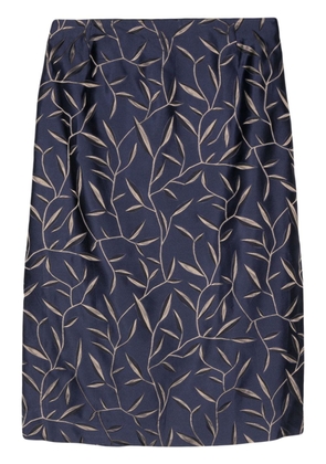 Prada Pre-Owned 2000s silk skirt - Blue