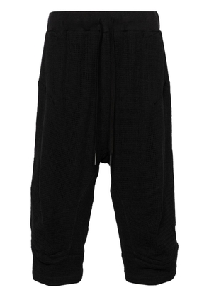 Andrea Ya'aqov mesh cotton bermuda shorts - Black