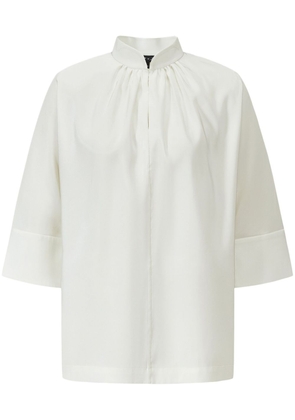 Shanghai Tang x Jacky Tsai pleated blouse - White