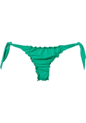 Amir Slama ruched bikini bottons - Green