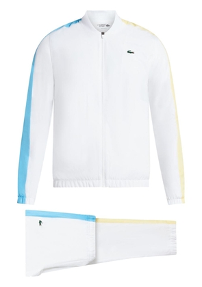 Lacoste logo-print zip-up tracksuit - White