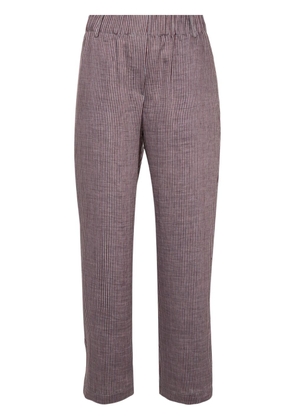 Alysi striped tapered-leg trousers - Grey