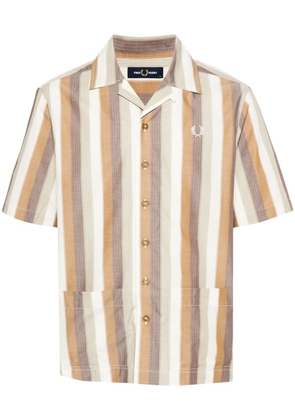 Fred Perry striped poplin shirt - Brown
