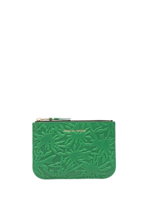 Comme Des Garçons Wallet embossed leather wallet - Green