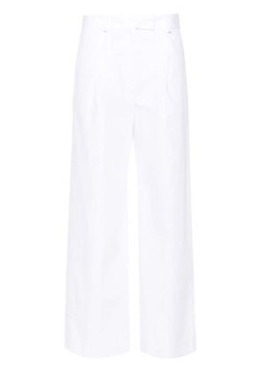 MODES GARMENTS poplin straight-leg trousers - White