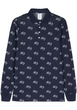 NOAH NY x Puma patterned-jacquard polo shirt - Black