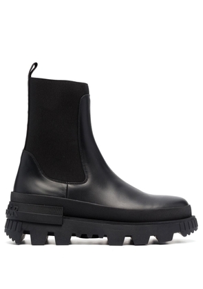 Moncler Neue leather Chelsea boots - Black