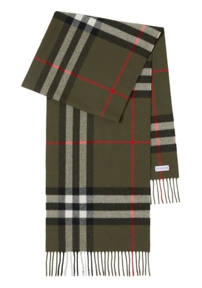 Burberry Vintage Check cashmere scarf - Green