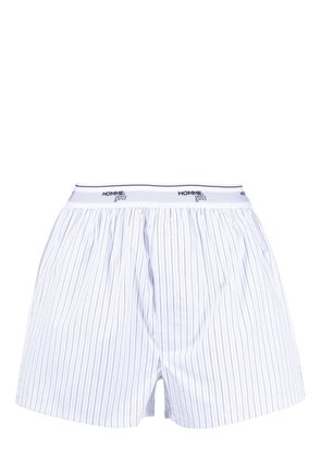 HommeGirls cotton striped boxer shorts - White