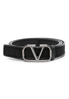 Valentino Garavani Toile Iconographe reversible belt - Black
