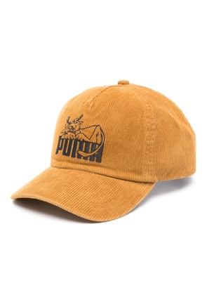 NOAH NY x Puma logo-embroidered corduroy cap - Brown