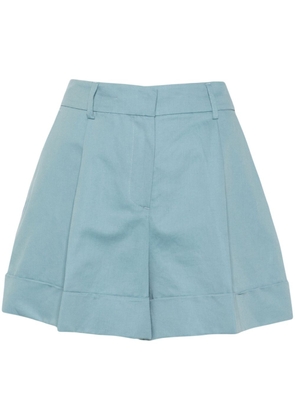 PT Torino pleat-detail shorts - Blue