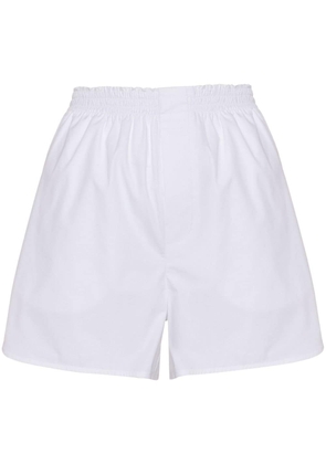 MODES GARMENTS elasticated-waistband cotton shorts - White