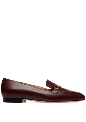 Bally Daily Emblem leather loafers - Red