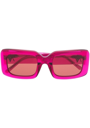 Linda Farrow transparent-frame sunglasses - Pink