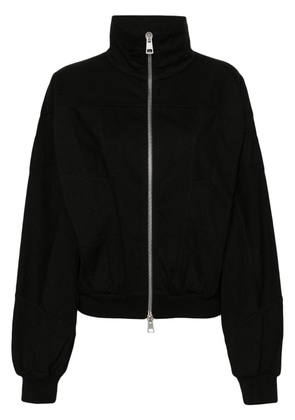 Andrea Ya'aqov zip-up cotton sweatshirt - Black
