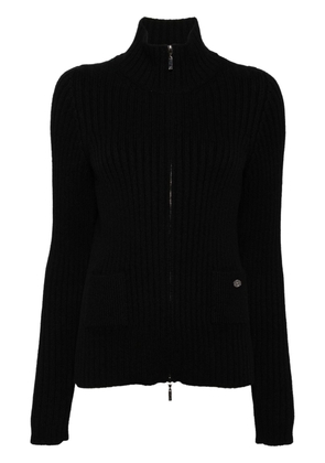 CHANEL Pre-Owned 2000s zip-up cashmere cardigan - Black