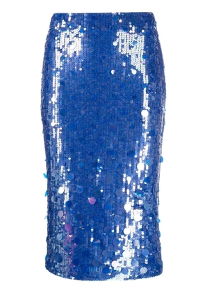 P.A.R.O.S.H. sequin embellished skirt - Blue