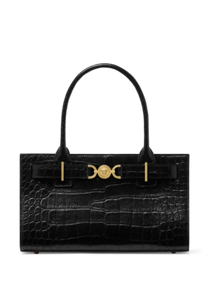 Versace Medusa '95 crocodile-effect tote bag - Black