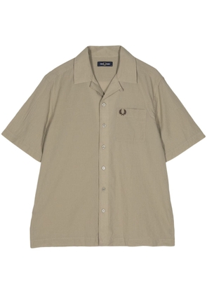 Fred Perry lightweight cotton-crepe shirt - Green