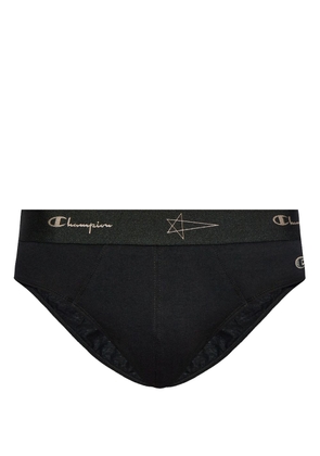 Rick Owens X Champion X Champion logo-waistband briefs - Black