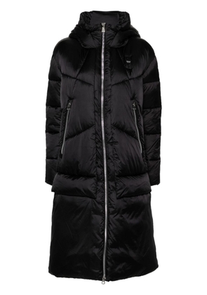 Blauer layered padded coat - Black